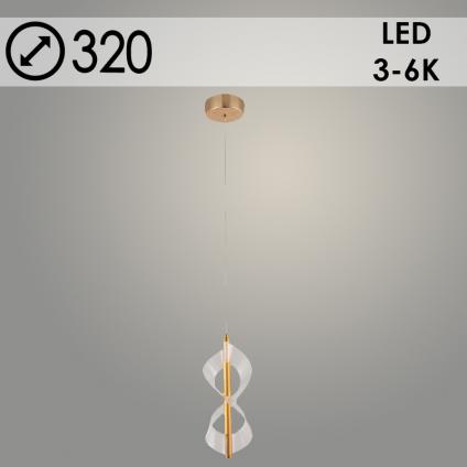 Подвес 3157/1 FGD золото 2х8W LED 3000-6000К d320 h1000, 24